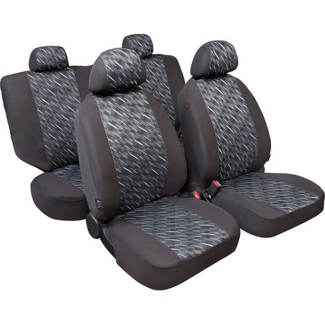 Graffio Basic-Fit, Set Fodere Coordinate In Jacquard, Universali - Antracite (1/2)