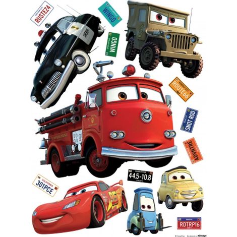 Stickers géant Cars & Friends Disney (1/4)