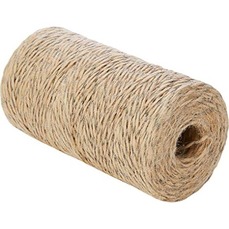 Spaghetto di juta con filo d'acciaio ø1mm 250g bobina 190m - Chapuis (1/4)