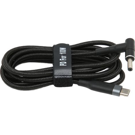 Câble USB-C vers DC 100W pour PC portable, recharge rapide et durable, idéal pour usage bureau et maison, 0,5 m (1/5)