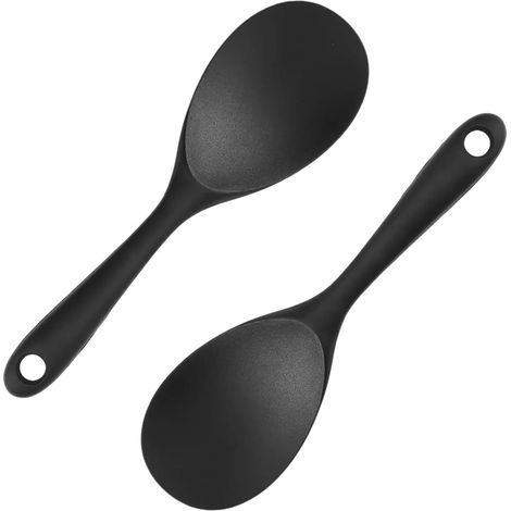 2-teiliges Silikonlöffelset, Löffel für Reis und Kartoffelpüree