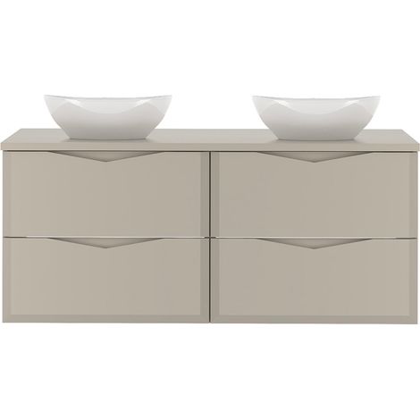 Mobile bagno doppio lavabo Ellie cachemire 120cm (1/5)