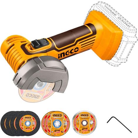 Amoladora ingco mini disqueuse 20 V 76 mm