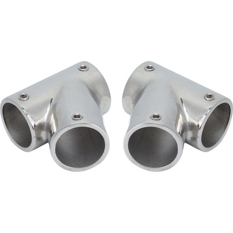 paire de fixations pour main courante de bateau, pièces de rechange, angle de 60 degrés, acier inoxydable 316, quincaillerie marine, gauche et droite, diamètre 22 mm (7/8 po) (1/5)