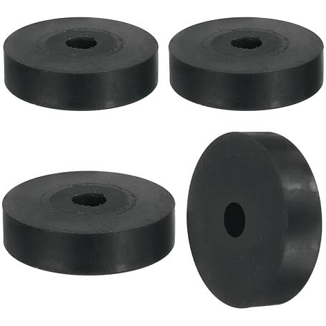 4 x Rubber Washers 60 mm OD x 12 mm ID x 15 mm Thick Plastic Spacer Flat Anti-Vibration Round for Domestic Industrial Machines (1/5)