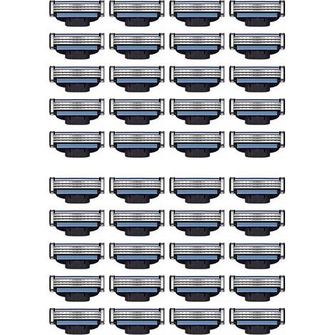 Recharges de Lames Rasoir 40 Pièces, Mach 3 Manuelles pour (1/5)