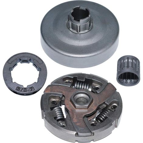 Tambour d'embrayage Kit de pignon 3/8"-7 dents Pour Husqvarna 288 281 288XP 281XP 181 Tronçonneuse Remplace 503625903,503701501 (1/5)