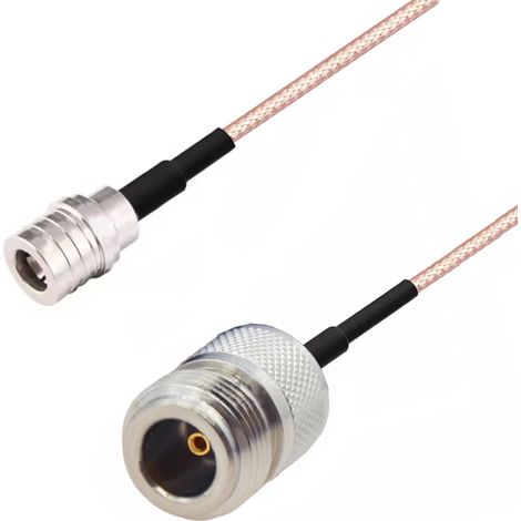 Anschlusskabel QMA-Stecker / N-Buchse RG316 50 cm