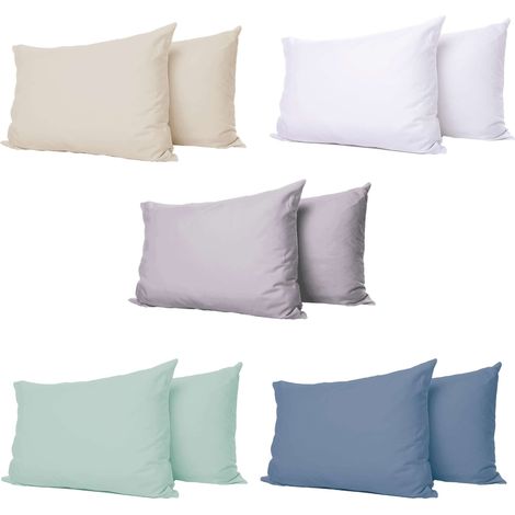 SET 2 FEDERE POLICOTONE 74X48 CM 5 COLORI ASSORTITI (1/5)