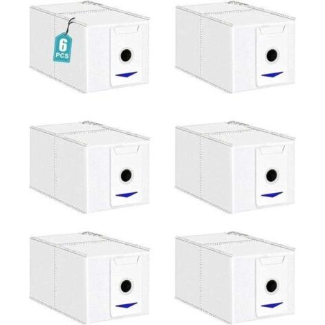 6-pack of replacement vacuum cleaner bags, XU, compatible with T30S/T30S PRO/T30 OMNI/T30 PRO OMNI, ---DTEKGAZ