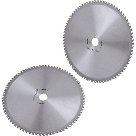 2 lames de coupe circulaires 10 pouces 80 dents pour débroussailleuse, accessoire de tondeuse à gazon (1/5)