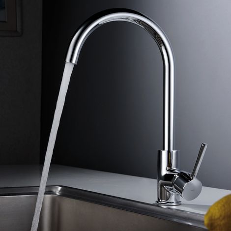 Imex -  Grifo Monomando de Cocina Alto Cromado Serie  Lyon
