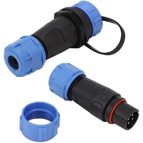 [JAMAIS UTILISÉ]SP13 4 Pin Connecteur Étanche Aviation Circulaire 5A Mâle Femelle Câble Fiche Panneau Montage Socket pour Application De Lumière D'alimentation Extérieure (1/3)