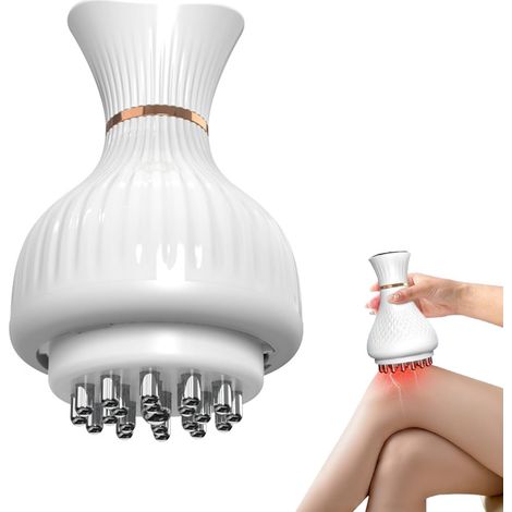 4-in-1 Smart-Beinmassagegerät, tragbar, wiederaufladbar mit Wärmefunktion und Vibrationsfunktion, 19 einstellbare Geschwindigkeitsstufen, Kompressionsmassage für Beine, Füße, Knie, Nacken und Rücken (1/5)