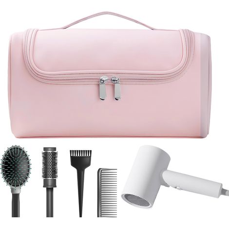 Sac Voyage Outils Coiffue  Potable ésistant À La Chaleu Oganisation Maison  Oganisateu pou Outils de Coiffue,pou Sèche-Cheveux Domicile Fe À Boucle Hôtel Soins Cheveux Soins