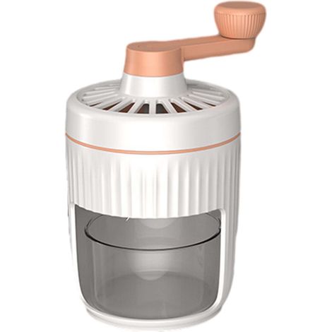 Hachoir À Glace Manuel - Lame En Acier Inoxydable - Pour Préparation Maison Ou Commerciale - 2 Récipients À Glace - Blanc (1/5)