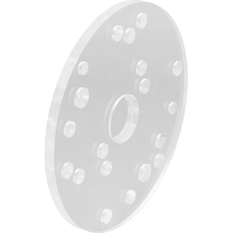 Kit de plaque de base universelle en acrylique de 6,5 pouces pour fraiseuse avec broche de centrage, compatible avec les fraiseuses Bosch Dwarf et la plupart des fraiseuses. (1/5)