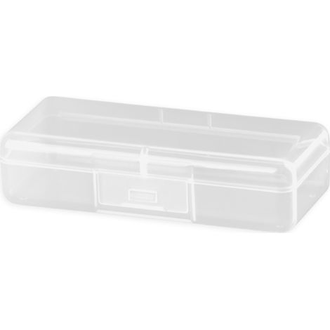 Boîte de rangement rectangulaire transparente avec couvercle, boîte en plastique transparent PP,1134828mm (1/5)