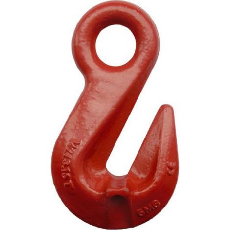 Crochet Raccourcissant Avec Œil - 7/8 mm - WLL 2 T - Classe 8 - Norme EN1677-1 - Revêtement Poudré Rouge - Unité