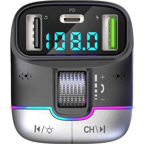 GZ01 Auto-Bluetooth-MP3-Player mit superschneller Ladefunktion und Freisprechfunktion in verlustfreier Audioqualität (1/3)
