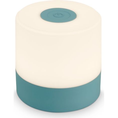 Lampada Da Tavolo Moderna Smal Plastica Blu Led Integrato 3W 2700K