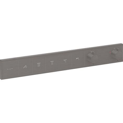 Hansgrohe RainSelect - Miscelatore termostatico ad incasso per 5 utenze, cromo nero spazzolato 15384340 (1/5)
