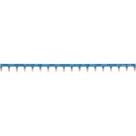 Peigne électrique horizontal 18 modules – Connexion entre différentiel et appareillages modulaires – Pour tableaux électriques Hager (1/6)