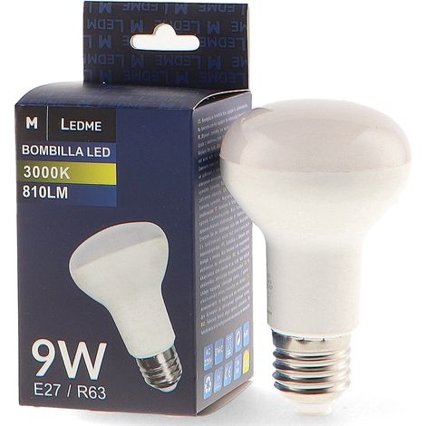 Ampoule LED E27 R63 9W 3000K - Ledme - LM7086 (1/2)