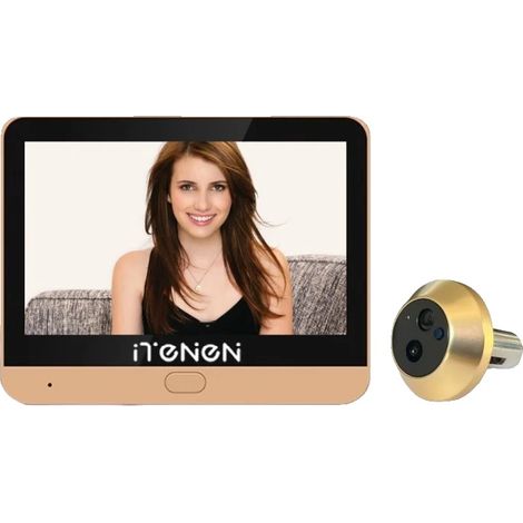 Caméra de porte sans fil avec judas, 3MP HD, compatibilité WiFi 2.4G, Caméra de porte (1/2)