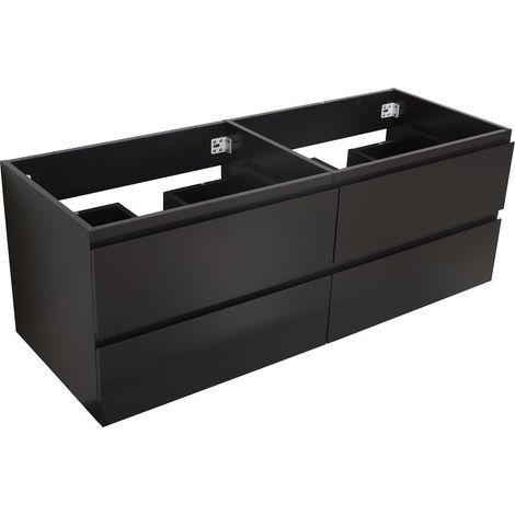 SORRENTO wandhängender Waschtischunterschrank mit 4 Schubladen, 120 cm