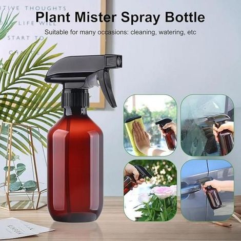 Flacon pulvérisateur à eau - Sans BPA - 300 ml (10 oz) - Récipients en plastique rechargeables - Petit flacon pulvérisateur à brume (1/5)