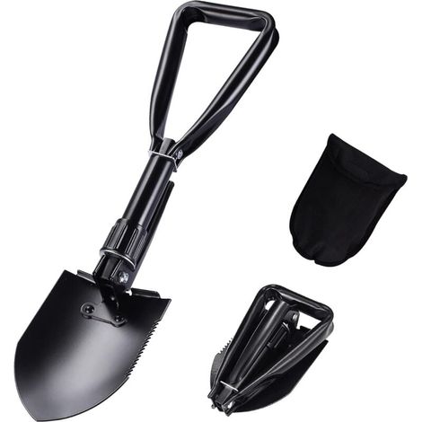 Pelle, Pelle Pliante Multifonctionnelle pour Pelle à Neige, Pelle de Jardin, Pelle de Survie, Pelle Militaire, Petite Pelle avec Sac de Rangement,M (1/4)
