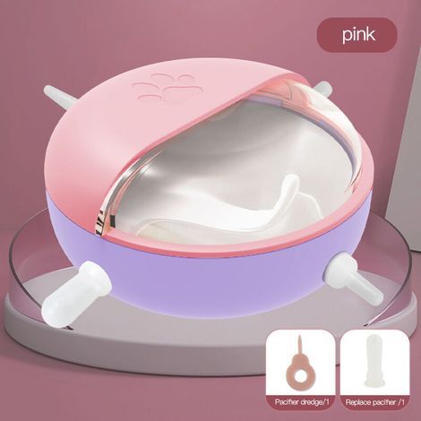 Welpennapf aus rosa Silikon, Milchnapf für Haustiere (1/5)