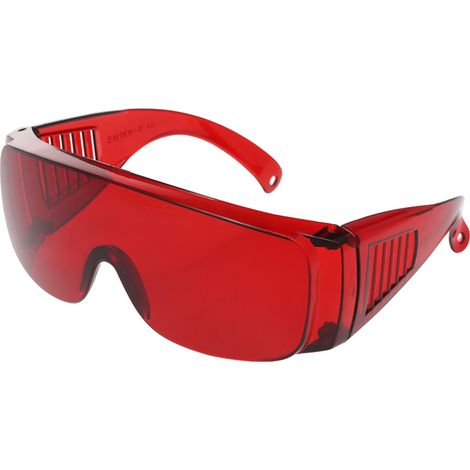 Rote Schutzbrille für Zahnärzte, UV-Lichtschutz für Aufhellung und Polymerisation (2er-Pack).