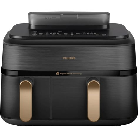 Philips Air Fryer NA552/00 Black Two Baskets 6L 3L