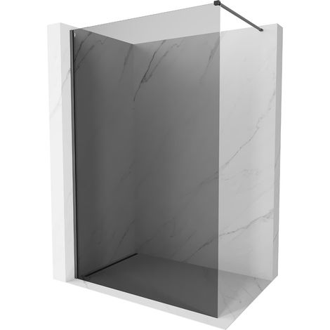 Mexen Kioto-X pantalla de ducha Walk-in 160 x 200 cm, grafito 10 mm, gris acero cepillado - 800-160-101-66-40-X (1/5)