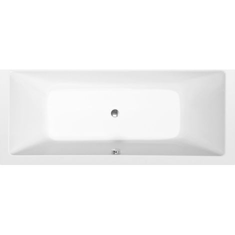Baignoire rectangulaire KRYSTA 180x80x39cm, blanc mat
