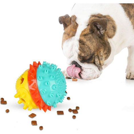 [JAMAIS UTILISÉ]Chien Puzzle Interactif Jouets Squeaky Chiot Traite Distributeur De Nourriture Balle Formation QI (1/5)