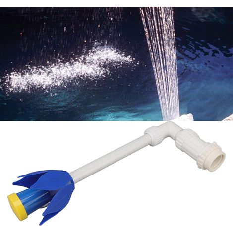 Support de fontaine de piscine à filetage interne G1-1/2 avec tête de lotus, support de fontaine cascade pour piscine enterrée, fontaine de piscine (1/5)