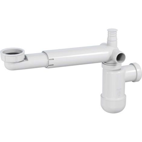 Siphon Deante nhc 633k télescopique gain de place PVC