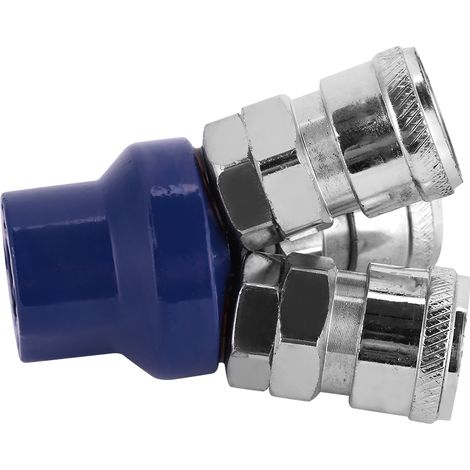 Tuyau pneumatique 12mm, raccord rapide 3 voies femelle, connecteur 1/4" BSPT, embout fileté, adaptateur industriel (1/5)