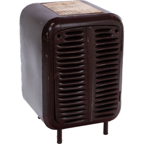 Amadeus - Bout de canapé en métal bordeaux H68 cm Tract (1/4)