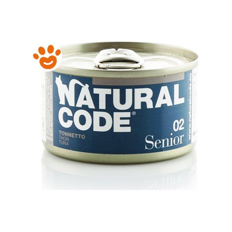Natural Code 02 Cat Senior al Tonnetto - Natural Code 02 Cat Senior al Tonnetto - Lattina Da 85 Gr