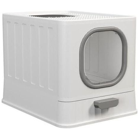 Bac Litière Chat Fermé: Maison de Toilette pour Chats XXL Anti Odeur - Caisse Litière Fermée Grande Taille, Capacité de Charge 15 kg, Anti-Traces, Anti-fuites 48.3x35.8x38.8cm (1/5)
