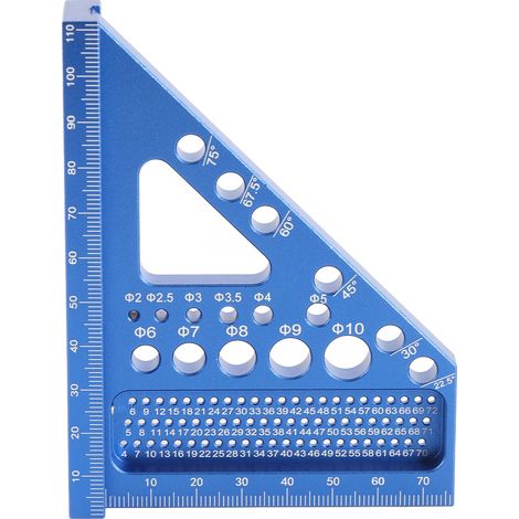 Messlineal aus Aluminiumlegierung, präzise Messung, exakte Winkelkontrolle, Holzbearbeitung. (1/5)