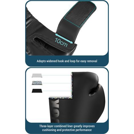 Gants d'entraînement de kickboxing, sac de boxe en PU pour adultes et enfants (1/5)
