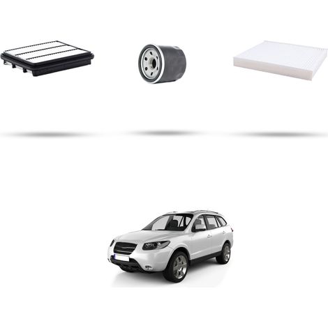 Kit tagliando 3 filtri compatibile con Hyundai Santa FE II 2.7 V6 139kw dal 2006 (1/5)