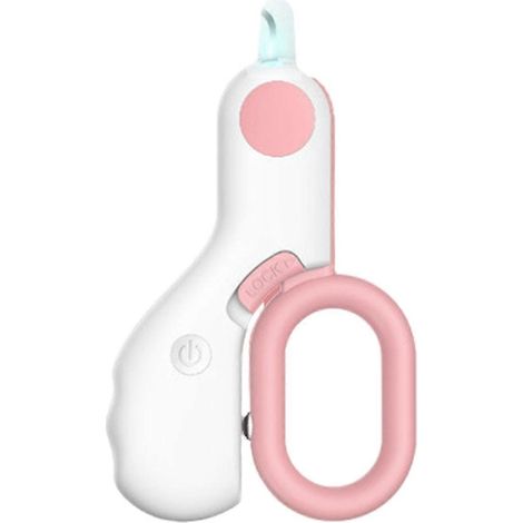 Coupe-ongles pour animaux avec lumière LED, coupe-ongles pour chat, ciseaux de beauté roses (1/5)