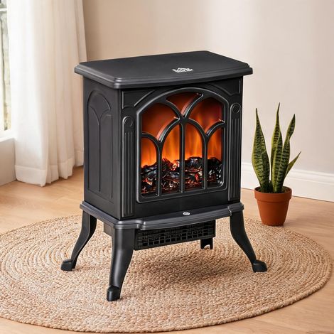Cheminée électrique nero en metallo Vetro 37,3 x 23,1 x 44 cm (1/5)