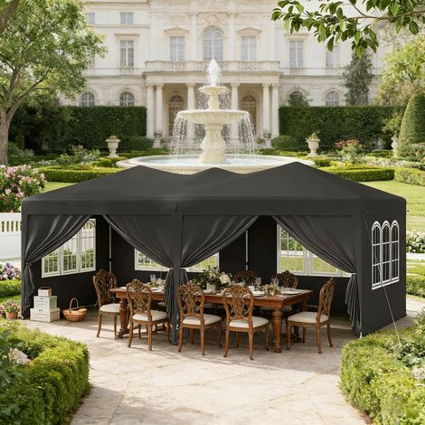 Tente de réception, gazebo spacieux, abri d'intimité avec sac de transport (gazebo uniquement) (1/5)